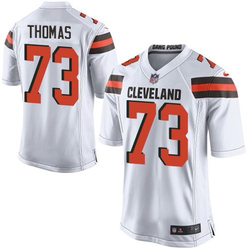 Youth Game Joe Thomas Nike Jersey White Road - #73 NFL Cleveland Browns